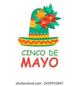 Cinco de mayo. Mexican hat icon vector. Illustration of symbol