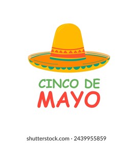 Cinco de mayo. Mexican hat icon vector. Illustration of symbol