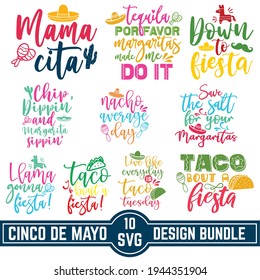 Cinco de Mayo, Mexican holiday, greeting card, poster and banner Cinco de Mayo handwriting lettering, May 5, federal holiday in Mexico, Calligraphy graphic design typography element, Hand written vect