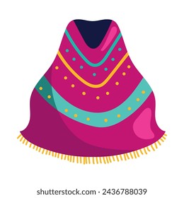 cinco de mayo mexican poncho illustration