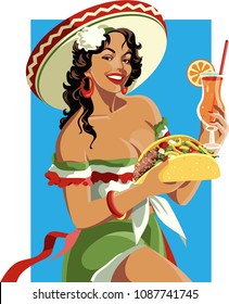 Cinco de Mayo Mexican woman