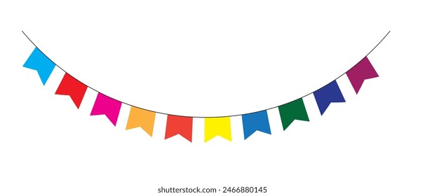  Cinco de Mayo paper flag card for celebration party on Mexico holiday. Cinco de Mayo banner with buntings element. Vector illustration.