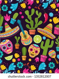 cinco de mayo pattern background