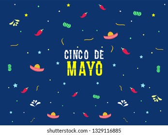 cinco de mayo pattern seamless vector