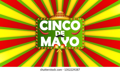 Cinco De Mayo poster design, vector illustration