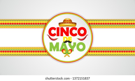 Cinco De Mayo poster design, vector illustration