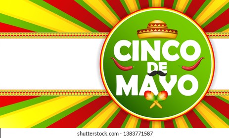 Cinco De Mayo poster design, vector illustration