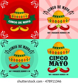Cinco de Mayo poster design template