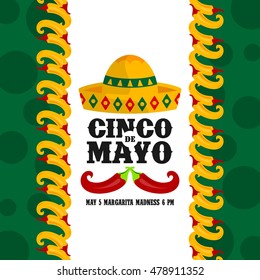 Cinco de Mayo poster design template