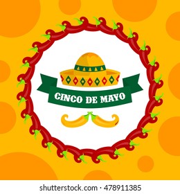 Cinco de Mayo poster design template