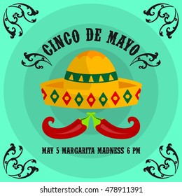 Cinco de Mayo poster design template