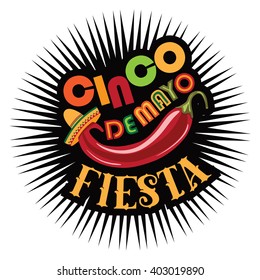 Cinco De Mayo poster. EPS 10 vector royalty free stock illustration.