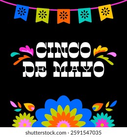 Cinco de Mayo Poster Square Banner Background 