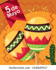 Cinco de mayo poster style