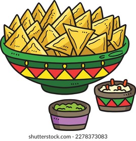 Cinco de Mayo Quesadillas  Nachos Cartoon Clipart 