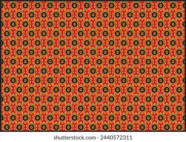 Cinco De Mayo seamless pattern. Mexican culture symbols background. Colorful skull pattern
