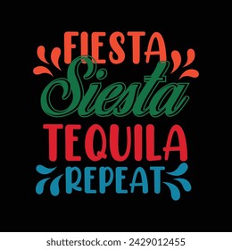 Cinco De Mayo Camiseta Diseño Fiesta siesta tequila repetir