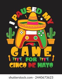 Cinco de mayo t shirt design and print template. Easy to  editable and high quality file.