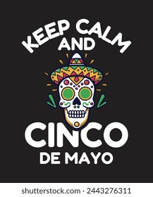 Cinco de Mayo t shirt design and print template. Easy to editable and high quality file