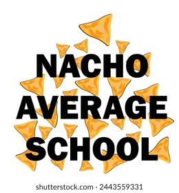 Cinco De Mayo T shirt Design.  Nacho Average School.