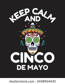 Cinco de mayo t shirt design and print template. Easy to editable and high quality file.
