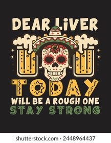 Cinco de mayo t shirt design and print template. Easy to editable and high quality file.
