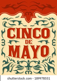 Cinco de mayo - traditional mexican holiday - vector poster, card template