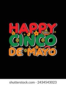 Cinco De Mayo T-shirt design Happy Cinco De Mayo