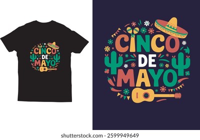 Cinco de mayo t-shirt design vector