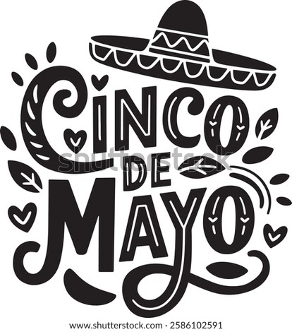 Cinco de Mayo typography t-shirt design