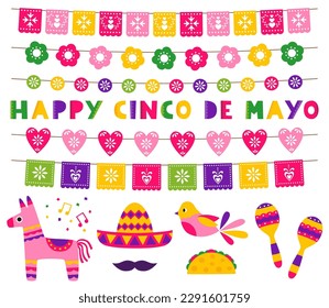 Cinco de Mayo vector banners set