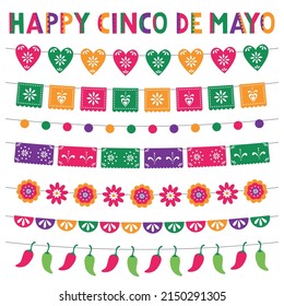 Cinco de Mayo, vector decoration set