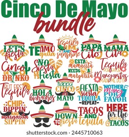 Cinco De Mayo Vector Designs Bundle