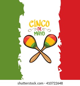 Cinco de Mayo vector icon. Mexican holiday vector. Cinco de Mayo calligraphic greeting card. 