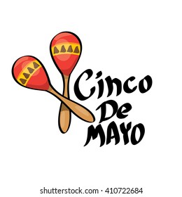 Cinco de Mayo vector icon. Mexican holiday vector. Cinco de Mayo calligraphic greeting card. 