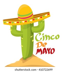 Cinco de Mayo vector icon. Mexican holiday vector. Cinco de Mayo calligraphic greeting card. 