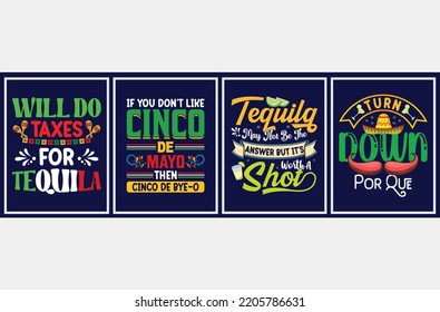 Cinco De Mayo Vector Set, Cinco De Mayo quote t-shirt bundle