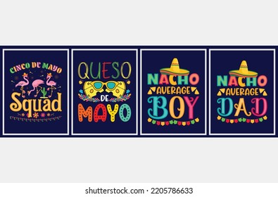 Cinco De Mayo Vector Set, Cinco De Mayo quote t-shirt bundle