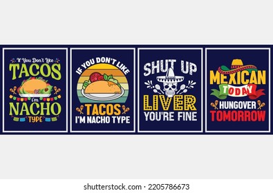 Cinco De Mayo Vector Set, Cinco De Mayo quote t-shirt bundle