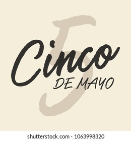 Cinco de Mayo Vector Text Illustration