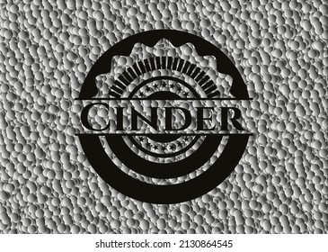 Schlackerndes schwarzes Emblem mit Blasenhintergrund. Jahrgang. Vektorgrafik. Detaillierte Angaben. 