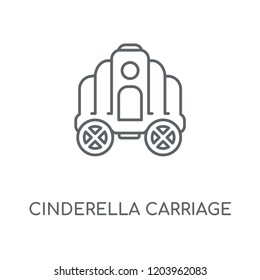 Cinderella carriage linear icon. Cinderella carriage concept stroke symbol design. Thin graphic elements vector illustration, outline pattern on a white background, eps 10.