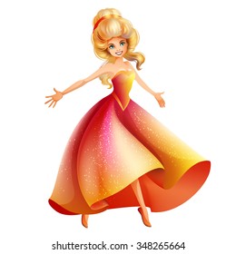 Cinderella character isolated