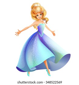 Cinderella character isolated