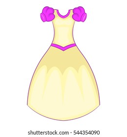 Cinderella dress icon. Cartoon illustration of cinderella dress vector icon for web design