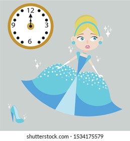 Cinderella escaped from the ball
