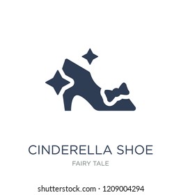 Cinderella shoe icon. Trendy flat vector Cinderella shoe icon on white background from Fairy Tale collection, vector illustration can be use for web and mobile, eps10