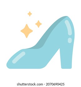 Cinderella Shoe Vector Illustration Cartoon Style Stock Vector (Royalty ...