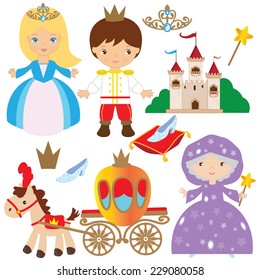 Cinderella vector illustration
