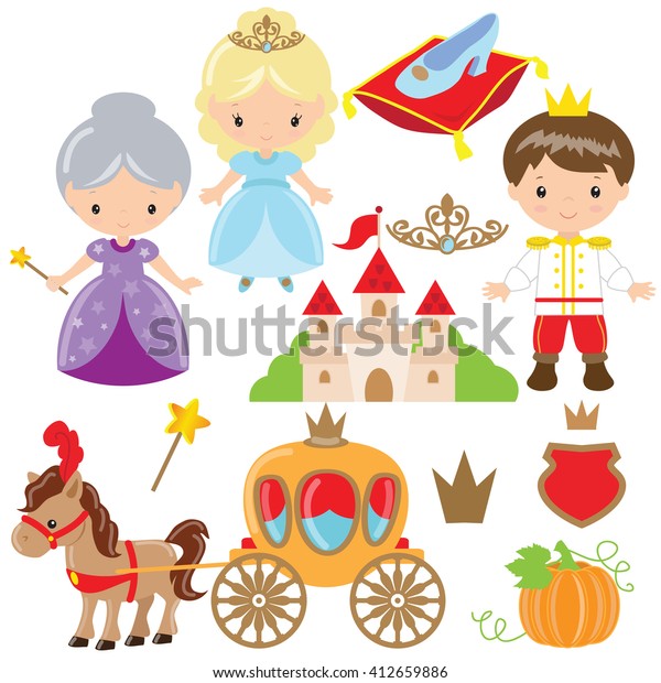 Cinderella Vector Illustration Stock Vector Royalty Free